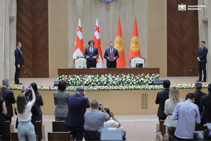 პრემიერი: ყირგიზეთში ვიზიტი ისტორიულია, დღეს ხელმოწერილი მნიშვნელოვანი შეთანხმებები ასახავს ჩვენს საერთო ერთგულებას, გავაფართოოთ თანამშრომლობა და გავაუმჯობესოთ ურთიერთობები საქართველოსა და ყირგიზეთს შორის