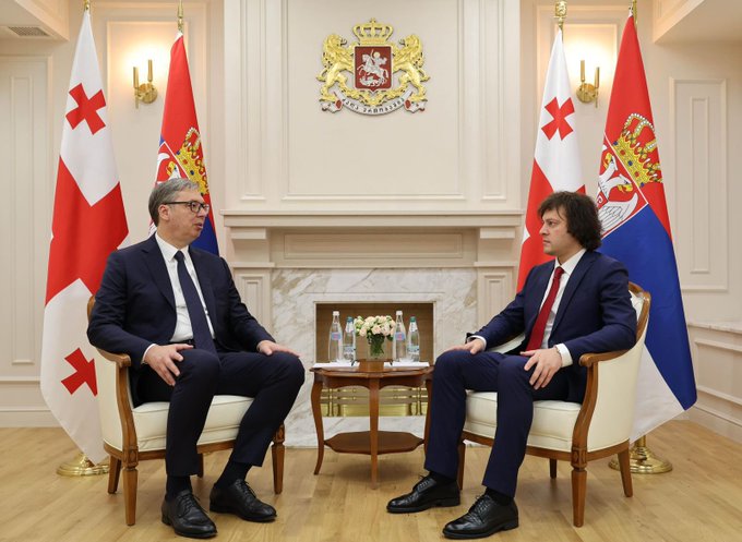 პრემიერი: სერბეთის პრეზიდენტთან საუბრისას ყურადღება გავამახვილეთ პოლიტიკური, ეკონომიკური თანამშრომლობის და ხალხთაშორისი ურთიერთობების შემდგომ გაფართოებაზე, დავადასტურეთ საქართველოსა და სერბეთს შორის არსებული მტკიცე მეგობრობა