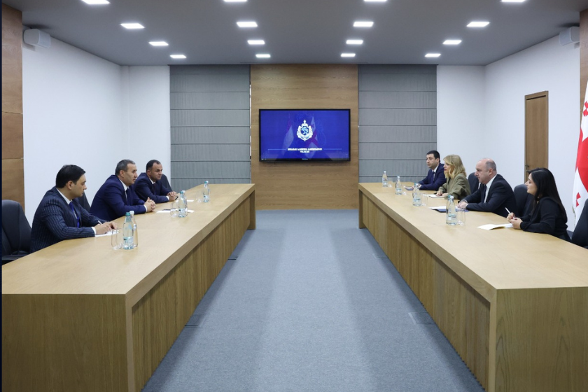 საქართველოს შინაგან საქმეთა მინისტრის პირველმა მოადგილემ ტაჯიკეთის რესპუბლიკის შინაგან საქმეთა მინისტრის მოადგილესთან შეხვედრა გამართა