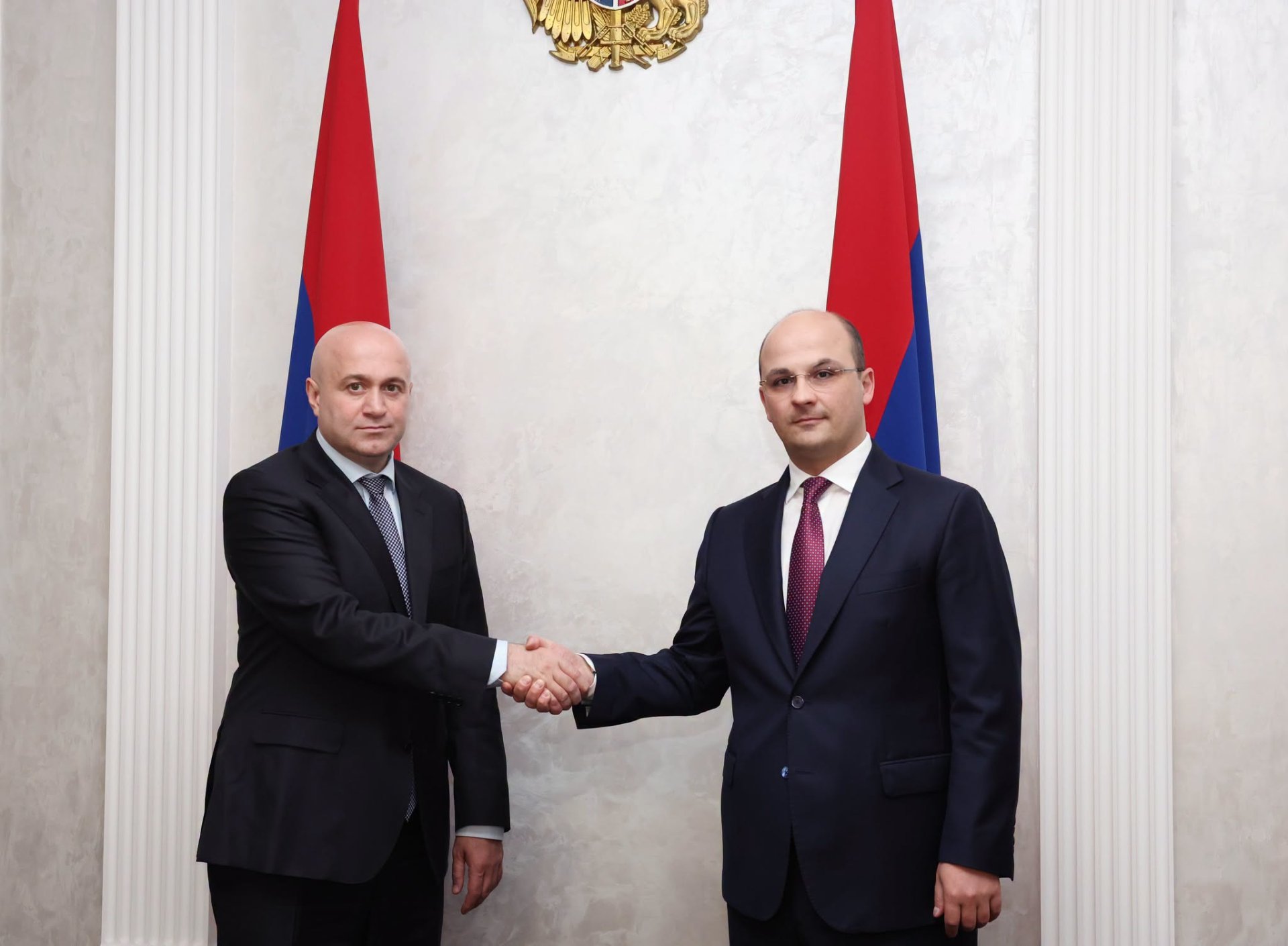 საქართველოს შინაგან საქმეთა მინისტრი სომხეთის რესპუბლიკის ეროვნული უსაფრთხოების სამსახურის დირექტორს შეხვდა