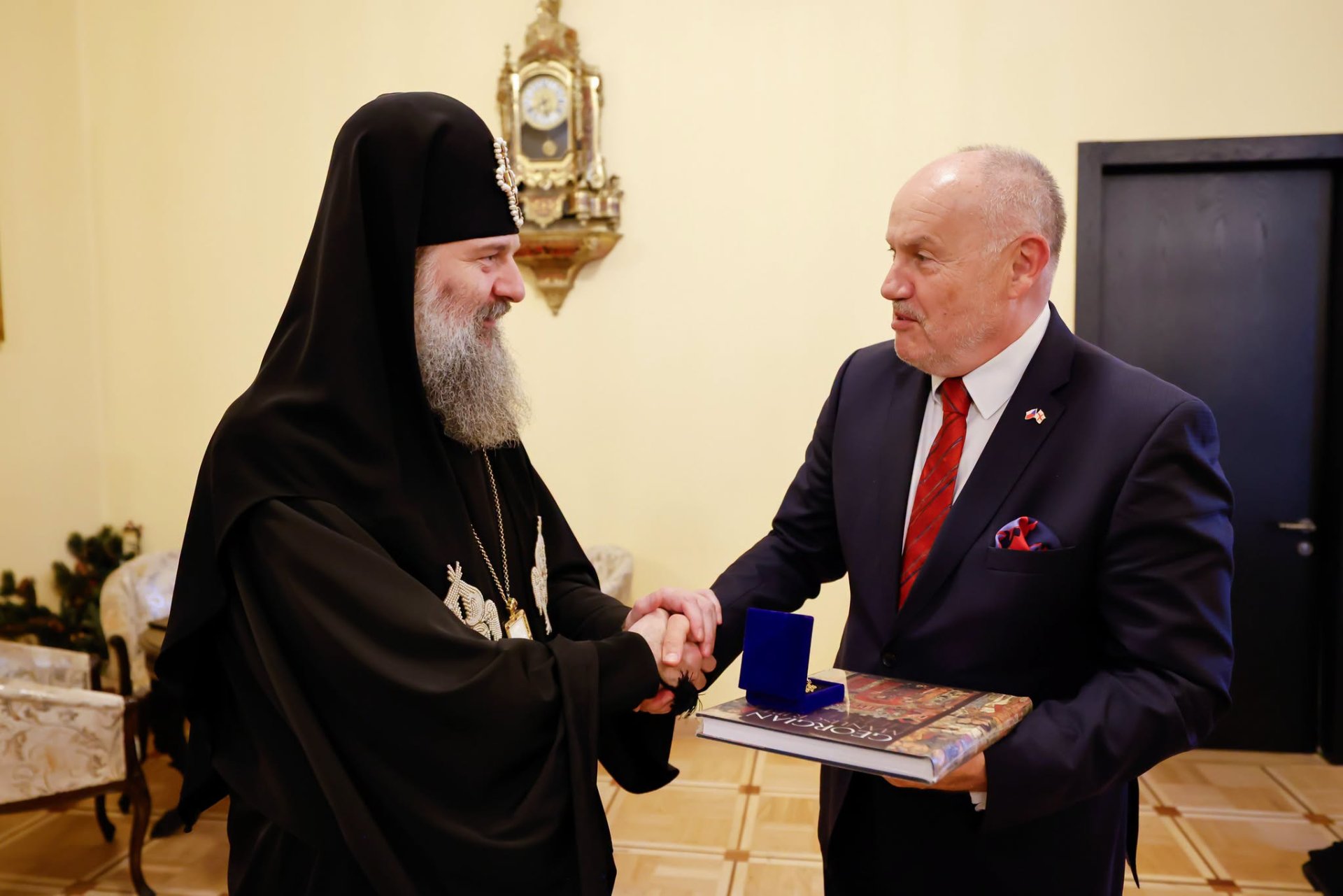 სრულიად საქართველოს კათოლიკოს-პატრიარქი ჩეხეთის ელჩს შეხვდა