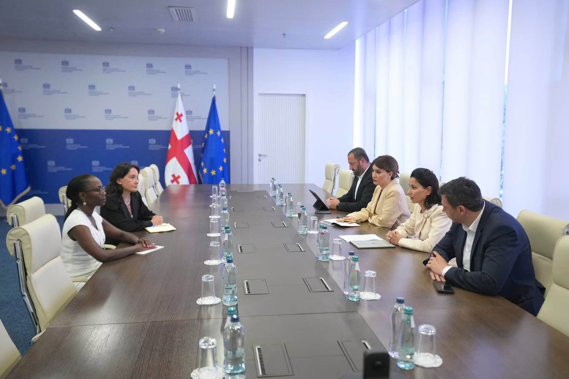 მარიამ ქვრივიშვილი სამხრეთ კავკასიაში მსოფლიო ბანკის რეგიონულ დირექტორს როლანდ პრაისს შეხვდა