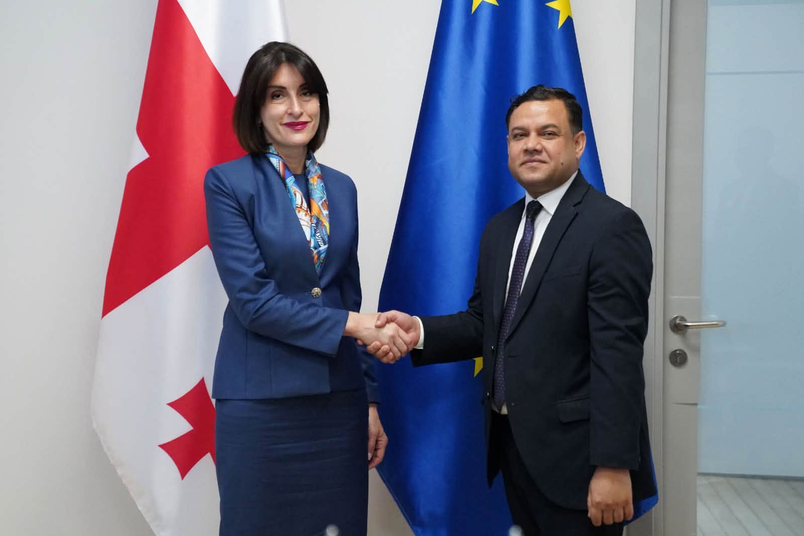 მაკა ბოჭორიშვილი საქართველოში ინდოეთის რესპუბლიკის ელჩს შეხვდა
