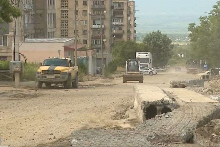 თელავის მუნიციპალიტეტში სტიქიის ზონაში სამუშაოები გრძელდება