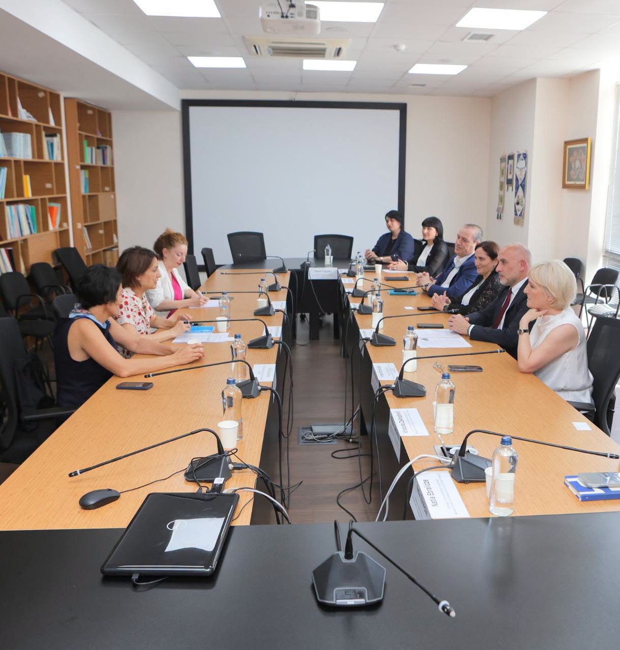 ირაკლი ფურცელაძე საქართველოში  ბავშვთა ფონდის (UNICEF)  წარმომადგენელს  იზაბელა კასტროჯოვანის შეხვდა