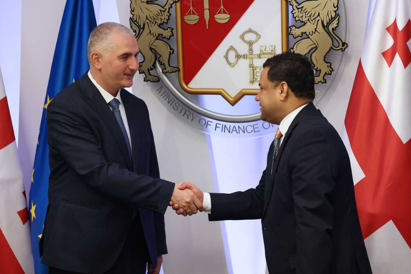 ფინანსთა მინისტრი ინდოეთის რესპუბლიკის საგანგებო და სრულუფლებიან ელჩს შეხვდა