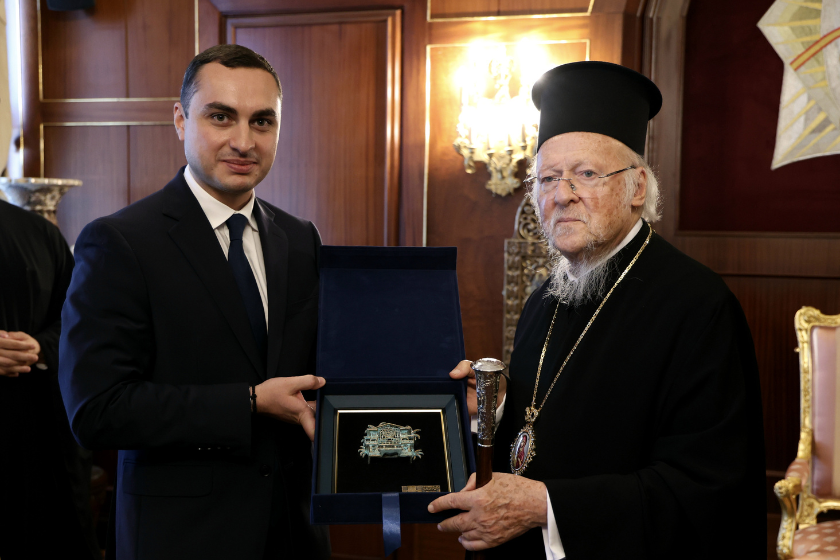 გიორგი ჯინჭარაძე სტამბოლში მსოფლიო პატრიარქს შეხვდა