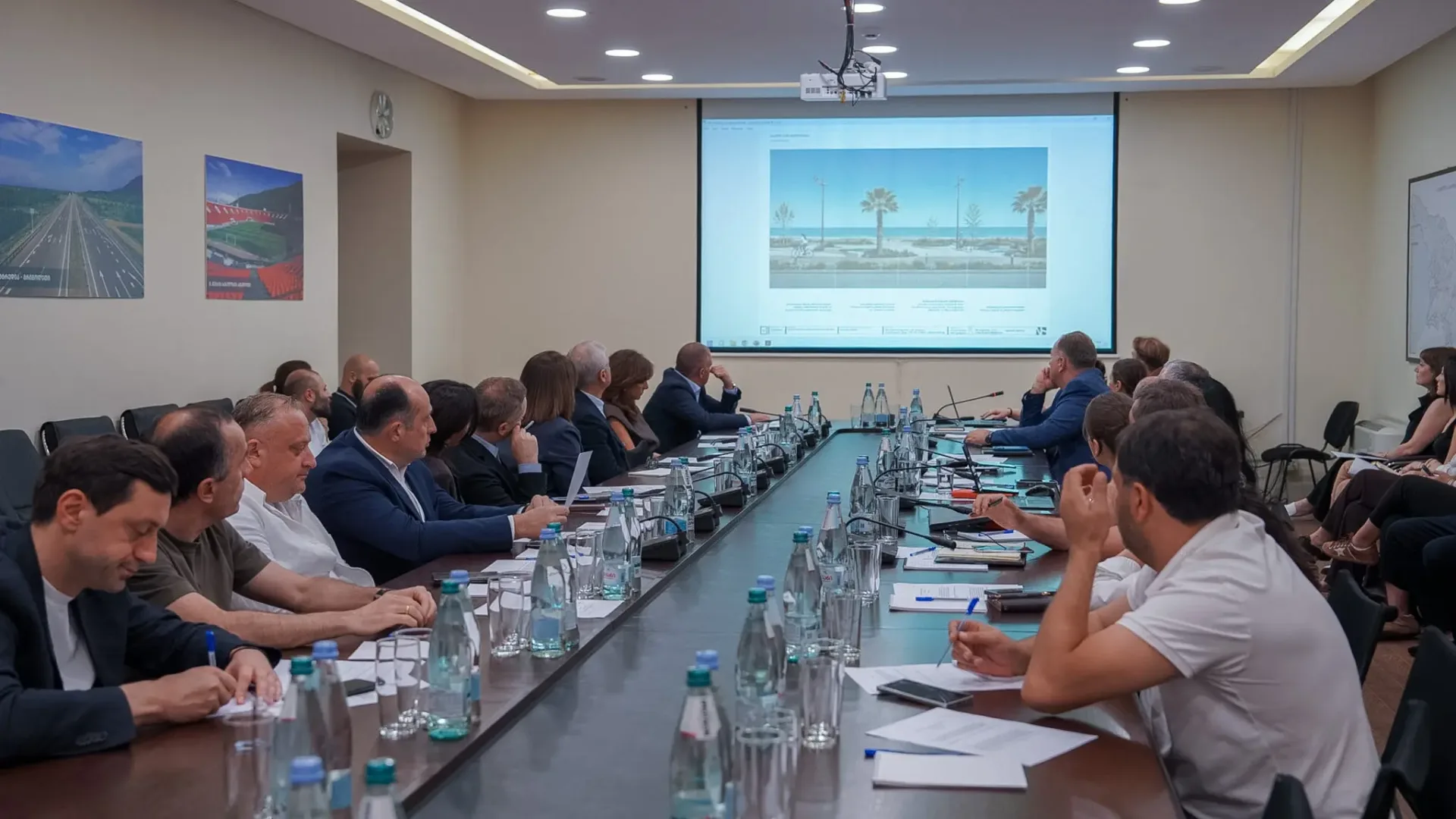 ინფრასტრუქტურის სამინისტროში ბათუმის, ჭიათურის, ახმეტის, ყვარლის მუნიციპალიტეტებში და თბილისში განსახორციელებელი პროექტების არქიტექტურული კონცეფციები განიხილეს