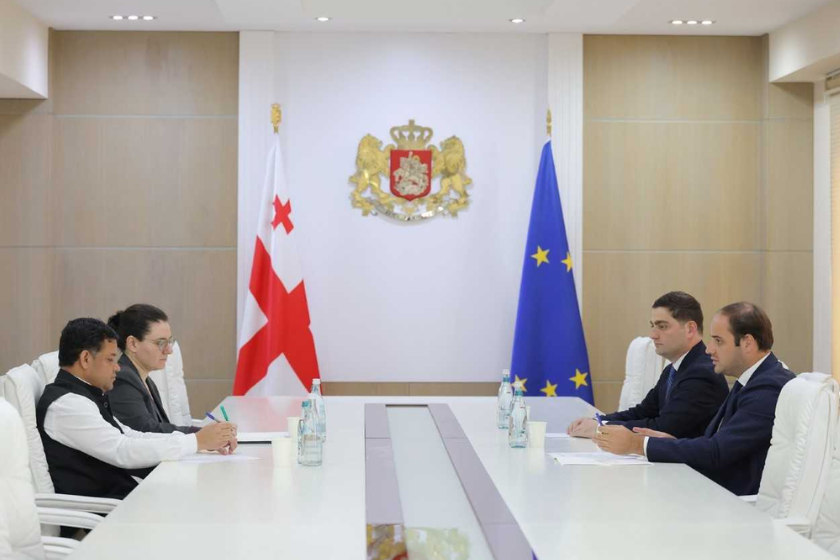 საქართველოს მთავრობის ადმინისტრაციის უფროსი საქართველოში ინდოეთის რესპუბლიკის ელჩს შეხვდა