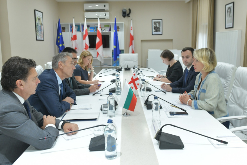 ნინო წილოსანი და ლევან მახაშვილი, ბულგარეთის საგარეო საქმეთა სამინისტროს დელეგაციას შეხვდნენ
