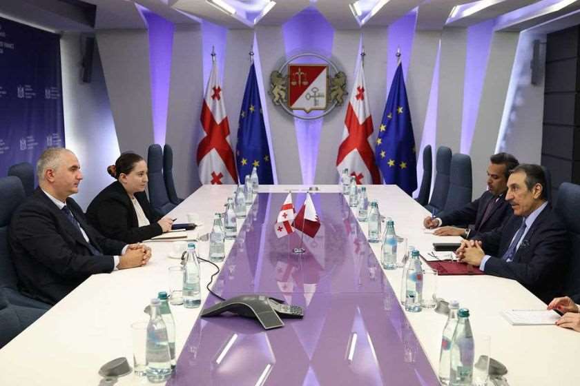 ფინანსთა მინისტრი კატარის სახელმწიფოს საგანგებო და სრულუფლებიან ელჩს შეხვდა