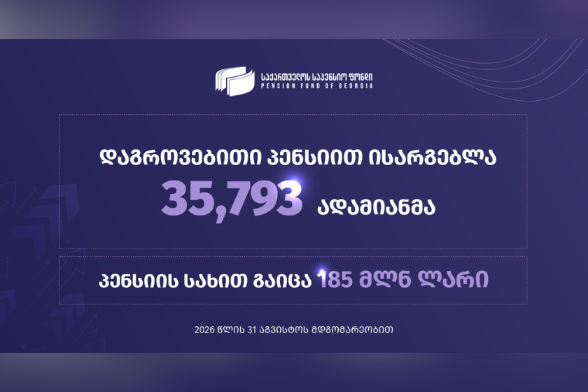 საქართველოს საპენსიო ფონდი სტატისტიკურ მონაცემებს აქვეყნებს