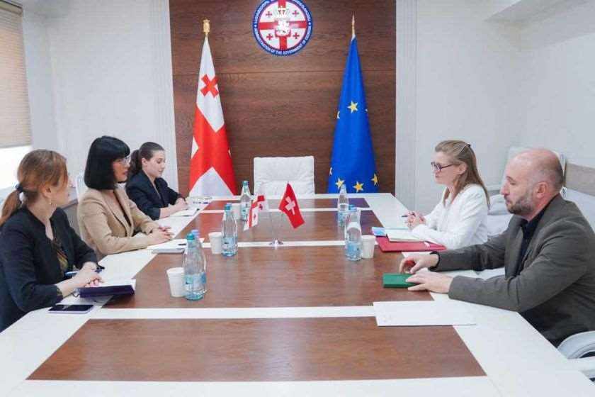 თეა ახვლედიანმა გაცნობითი შეხვედრა გამართა საქართველოში შვეიცარიის კონფედერაციის ელჩთან ფაბიენ ვასერმანთან
