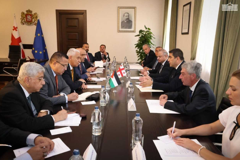 შალვა პაპუაშვილი იორდანიის დელეგაციას შეხვდა