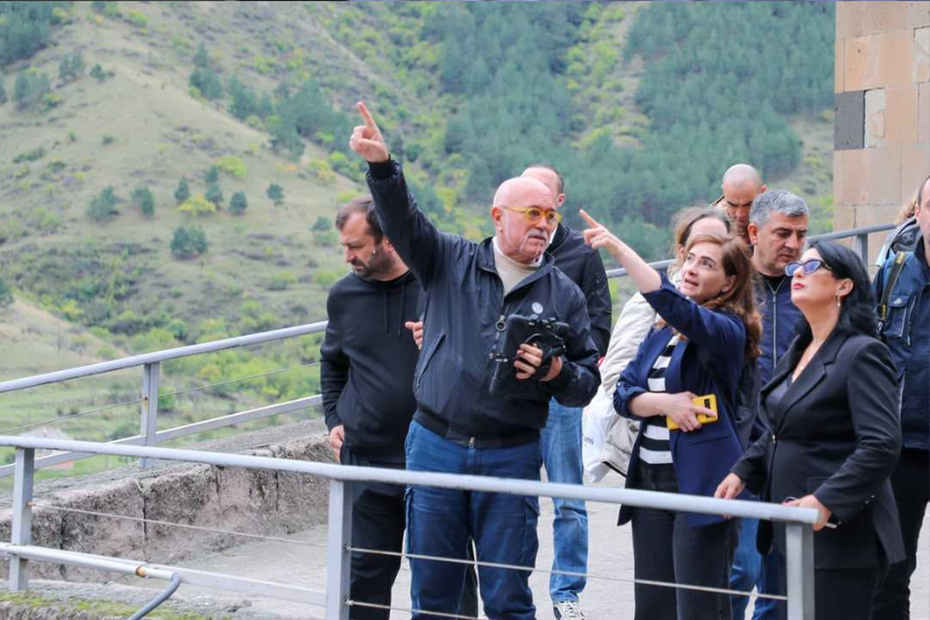 კულტურული მემკვიდრეობის დაცვის ეროვნული სააგენტოს მოწვევით, ვარძიაში სამუშაო ვიზიტით საერთაშორისო ექსპერტი კლაუდიო მარგოტინი იმყოფებოდა
