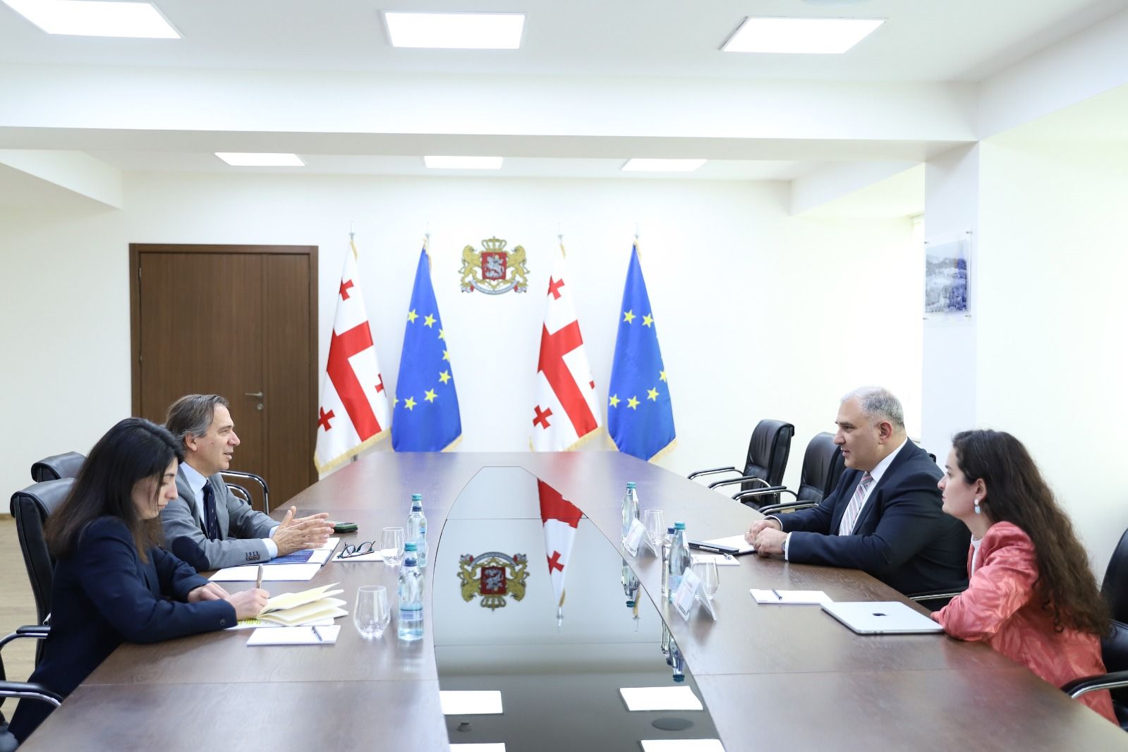 მიხეილ სარჯველაძე ჯანმრთელობის მსოფლიო ორგანიზაციის წარმომადგენელს საქართველოში ჟოაო ბრედას შეხვდა