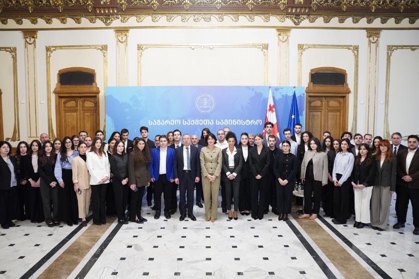 მაკა ბოჭორიშვილი საგარეო საქმეთა სამინისტროში ანაზღაურებადი სტაჟირების პროგრამის მონაწილეებს შეხვდა