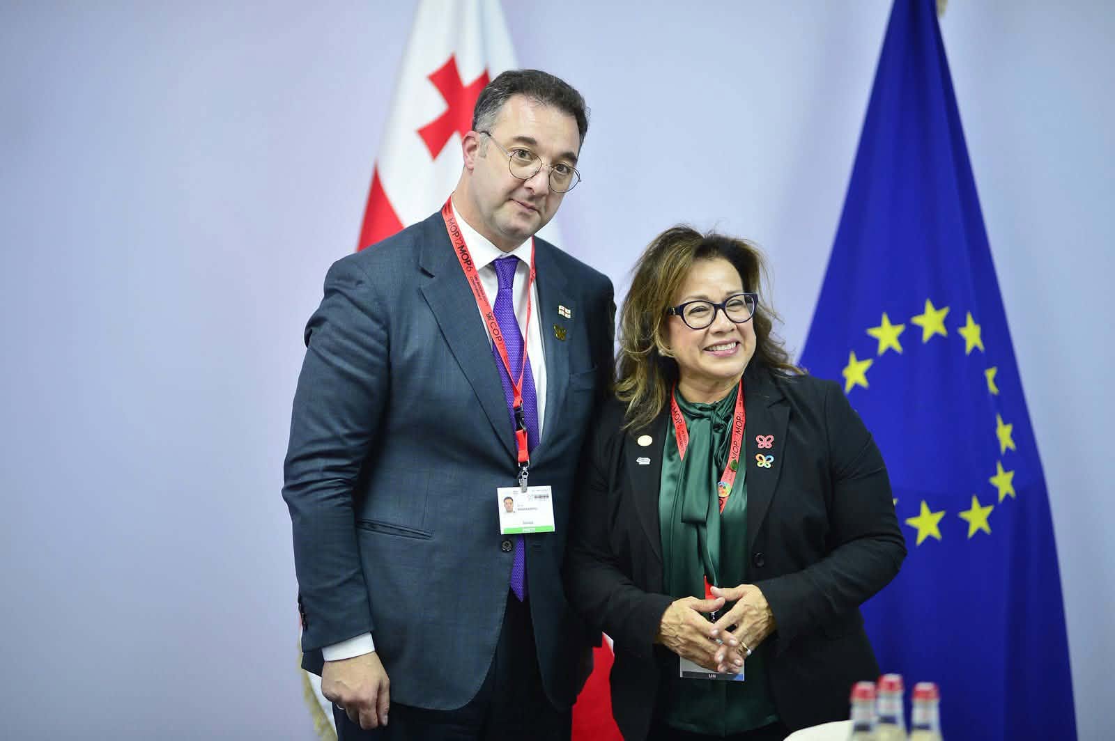 დავით სონღულაშვილი CITES-ის გენერალურ მდივანს ივონ იგუეროს შეხვდა