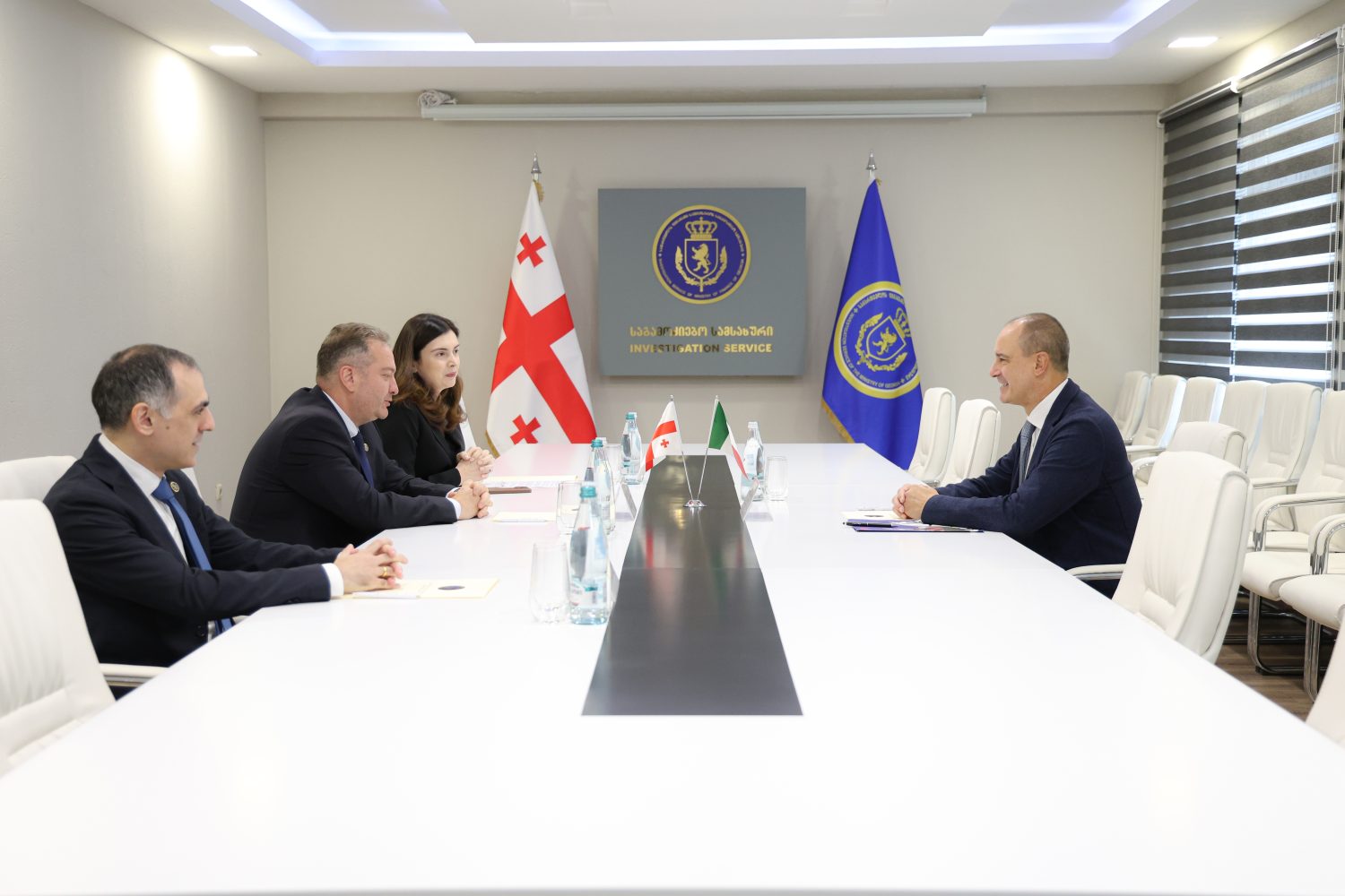 მერაბ გამყრელიძე იტალიის საელჩოს პოლიციის ატაშეს შეხვდა