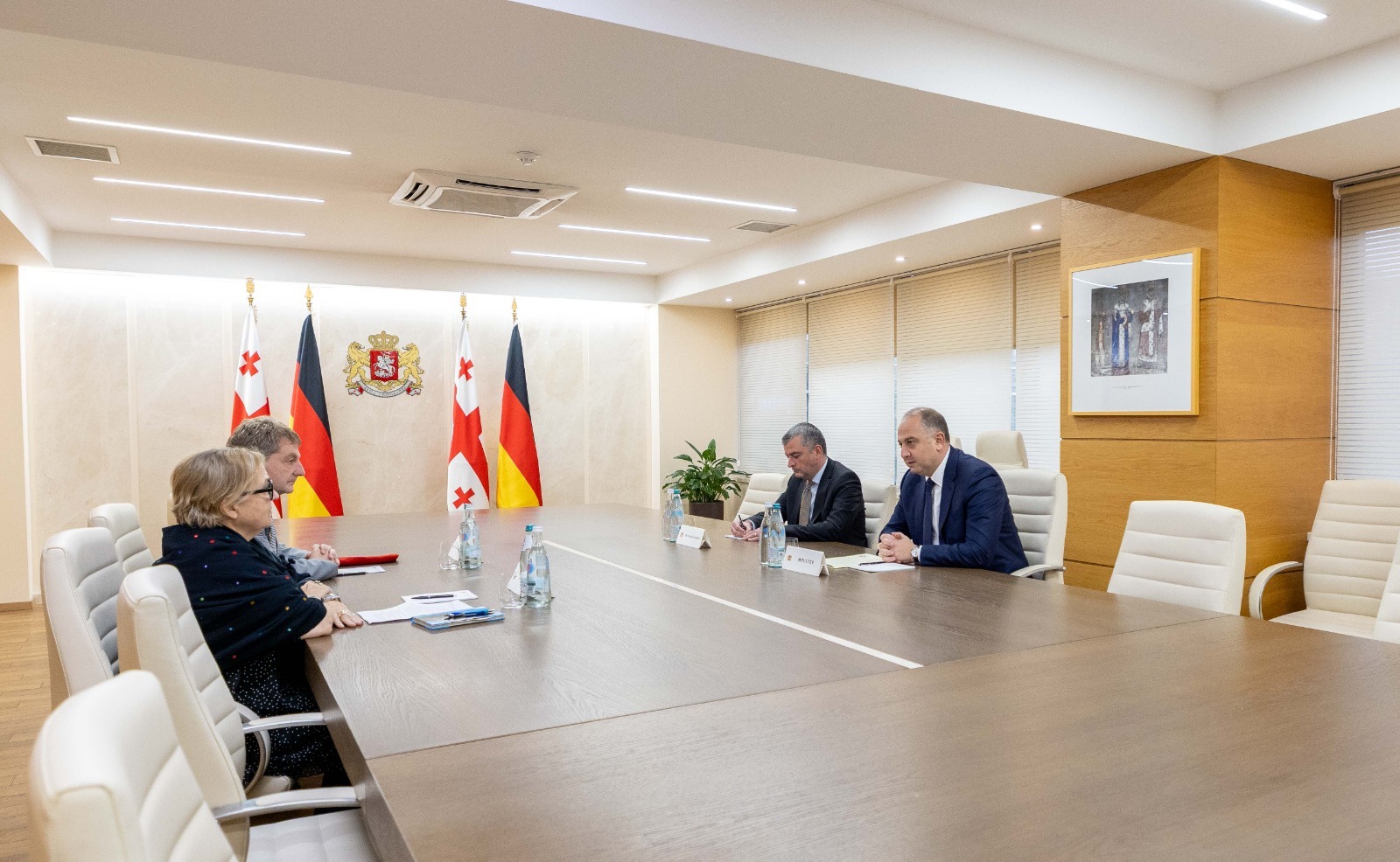 საქართველოს თავდაცვის მინისტრი გერმანიის ელჩს შეხვდა